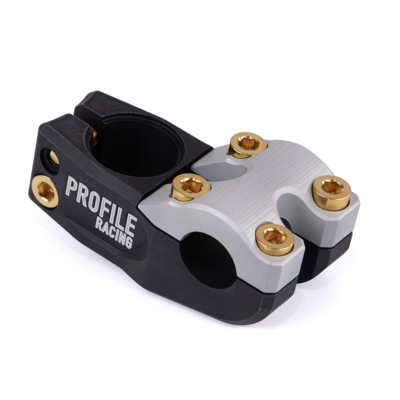 PROFILE F1 PUSH STEM MATT BLACK-GREY-GOLD - 1