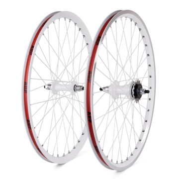 ABP 20x1-3/8" WHEELSET WHITE