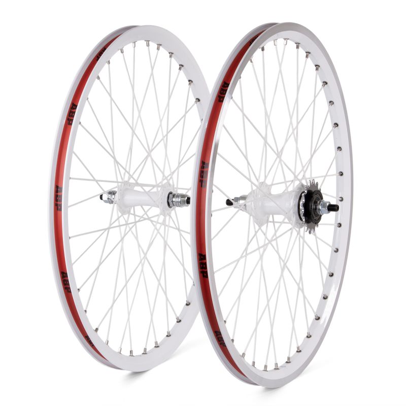 ABP 20x1-3/8" WHEELSET WHITE