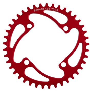 RENNEN CHAINRING 4 BOLT BCD 104 RED